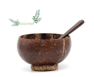 Wholesale 2025 Coconut Shell Bowl Natural Small Vietnam/ Coconut Shell Bowl for Candle With Engrave Laser Logo Export by Eco2go - Product Image 2