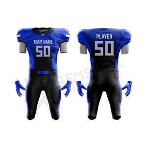 Uniformes personnalisés de football américain respirants à séchage rapide nouveau design ensembles grande taille impression par sublimation en gros - Product Image 2