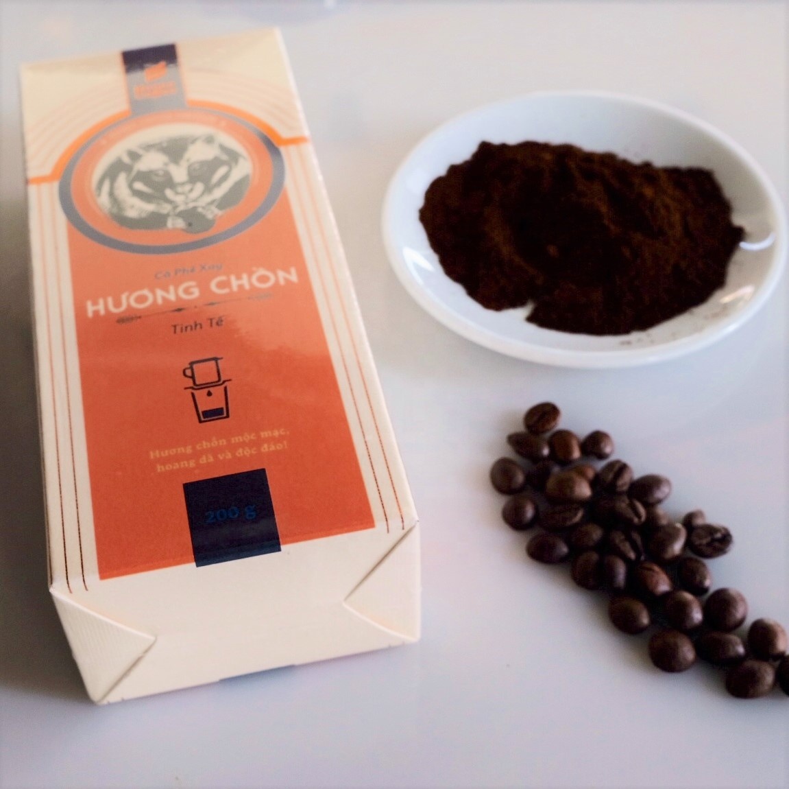 Hone Coffee HUONG CHON グラウンドコーヒー 200g Hương Chồn Premium 200g — Honee Coffee