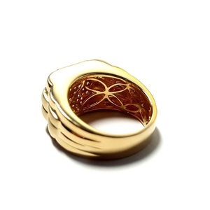 Factory Price Precious Marriage Design 18 Karat Solid Yellow Gold Real Round Diamond Jewels Marveous Gents Ring for Men Gift - Product Image 3