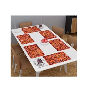 Décor de festival 100% lin en coton biologique 12x18 pouces napperons écologiques légers pour la décoration de Table à la maison certifié GOTS - Product Image 3