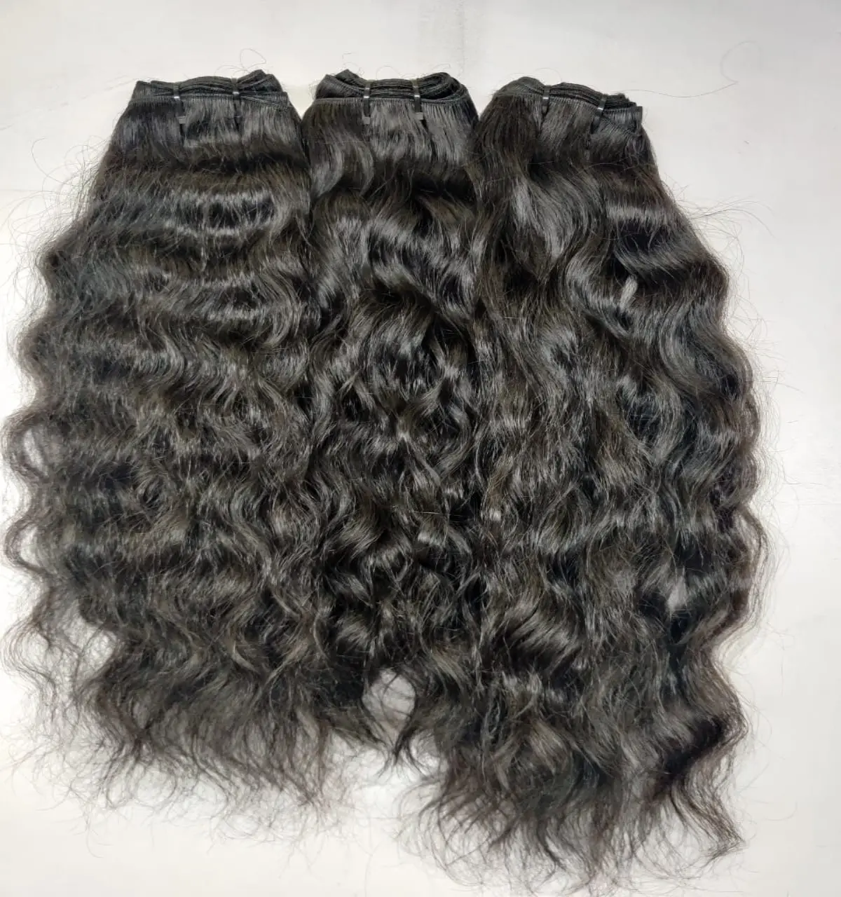 Extensiones de cabello indio ondulado de larga duración, sin caída, enredados y rasgados, la mejor