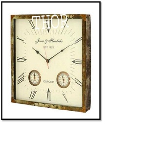 Reloj de pared de madera con diseño náutico, alarma de cuarzo, Material de vidrio, hogar, cocina, habitación, reloj decorativo con pantalla de aguja de acero - Product Image 6