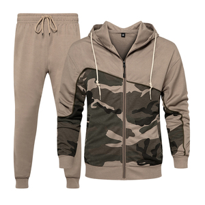 Ropa Deportiva de entrenamiento para hombre, traje con capucha, pantalones de dos piezas, chándales con logotipo personalizado - Product Image 3