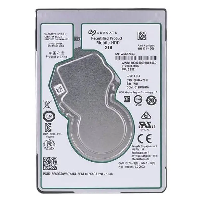 Seagate Mobile HDD ST2000LM007 2TB 128MB Cache SATA 6.0Gb/s 2.5" Internal Notebook Hard Drive - 2 Year Warranty