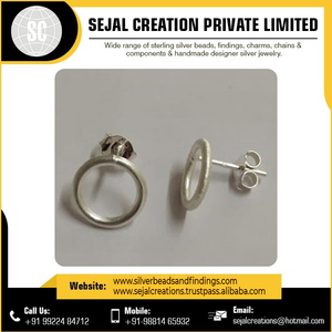 Nuevos pendientes de plata de ley 925 de moda para la fabricación de joyas hallazgos finos de la India a precio mayorista - Product Image 6