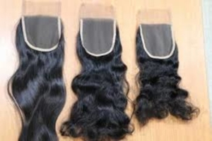 HAMDAAN IMPEX perruques et extensions ondulées pas chères en soie brute avec fermeture sur le devant en dentelle d'Inde - Product Image 6