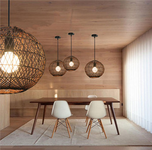 Nuevo artículo, pantalla de ratán Natural tejida de estilo moderno, al por mayor luz colgante de ratán, decoración interior y exterior de Vietnam - Product Image 6
