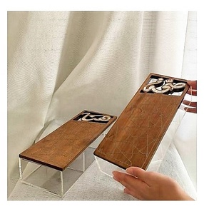 2026 ramadan Quà Tặng hiện đại Thiết kế độc đáo trang trí nội thất Acrylic lọ GỖ MẸ của Ngọc Trai Inlay Nắp <span class=keywords><strong>container</strong></span> cho món tráng miệng hộp lưu trữ - Product Image 6