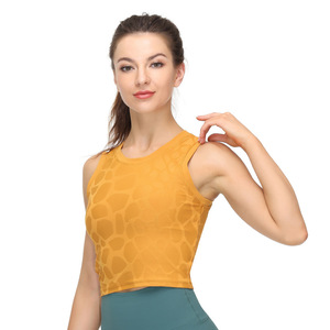Fabricante Mayorista de Ropa Deportiva para Mujer, Camisetas de Yoga de Punto Acanalado, Tops Cortos para Gimnasio y Fitness - Product Image 4