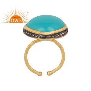 Boucles d'oreilles brillantes, plaquées or et en argent, style Hamas, bijou classique, vente en gros, pierres précieuses, calcédoine - Product Image 1