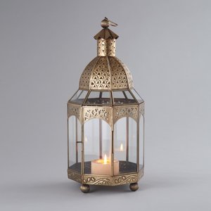 Oriental Metal/Glass <b>Moroccan</b> Design Ramadan Lantern Vintage Home <b>Decoration</b> for Christmas - Product Image 6