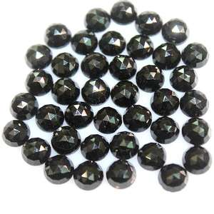 Espinela Negra en Forma de Rosa, Gema Suelta Tallada, Cabujón Pulido para Joyería, Calidad Natural Increíble, Origen Tailandia, 4mm-15mm - Product Image 1