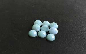 3mm Naturel Larimar Loose Round Rose Cut Cabochon Gemstone Prix de gros Naturel de bonne qualité Pierre Larimar Prix - Product Image 2