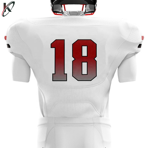 Ensemble d'uniformes de football américain sur mesure de haute qualité, maillots/pantalons en mesh respirant avec impression par sublimation, impression de logo, grandes tailles - Product Image 3