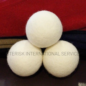High Quality 100% <b>Wool</b> Felt Dryer Ball Anti Static Nepal Made Dryer Balls <b>Wool</b> Wholesale Large Natural Fabric Softener Supplier - Product Image 2