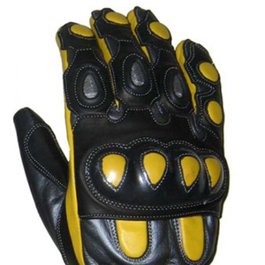 Gants de course en cuir à doigts complets avec protection de la paume, sangle de poignet réglable, respirants, compatibles écran tactile, motif imprimé pour le sport - Product Image 4