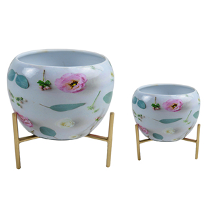 Macetero de flores de diseño colorido a la moda, soporte para maceta de varios colores, diseño decorativo para Hotel y cafetería - Product Image 5