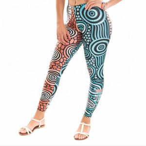 Mallas sexis elásticas transpirables de cintura alta únicas para mujer, mallas informales con estampado Digital sin pies - Product Image 6