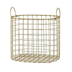Highest Quality <b>Metal</b> Gold Color Medium Size Wire <b>Basket</b> for Fruits and Vegetable Storage <b>Basket</b> - Product Image 6