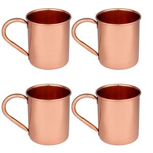 100% gobelet à eau en cuivre anti-martelé naturel haute thermique 500ml différentes tailles de formes avec couvercle pour les activités de plein air de gymnastique - Product Image 1