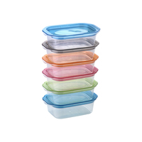 Conteneur de stockage alimentaire en plastique rectangulaire détachable sans BPA, 200 ml, compatible lave-vaisselle