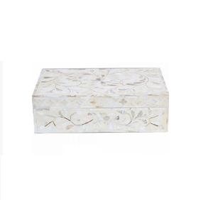 <b>Mother</b> of Pearl Inlay Box White Rectangular Custom Logo by Quality Handicrafts for Wedding and <b>Birthday</b> <b>Gifts</b> - Product Image 6