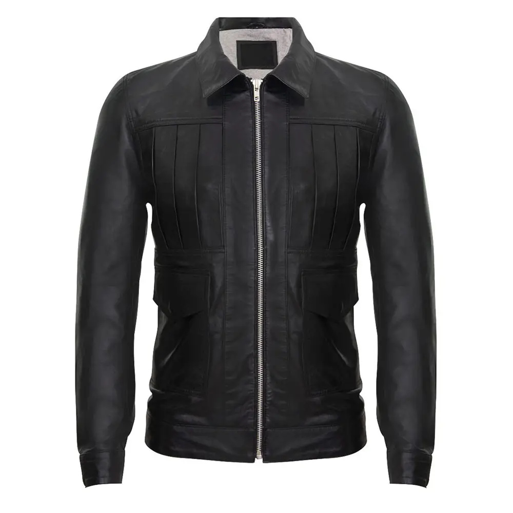 Motorbike Fashionable Different Colors Anti-Wrinkle Customized Windproof Motorcycle Leather Jacket