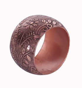 Rond de serviette de concepteur en métal pour la partie caractéristique stockée - Product Image 5