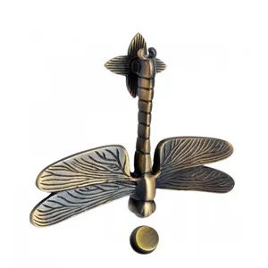 Antique Brass Dragonfly Door Knocker
