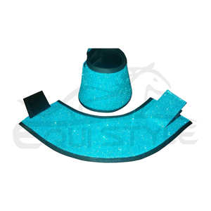 Botas de Protección para Caballos con Purpurina Rosa, Diseño Personalizado, Botas de Neopreno Brillantes para Eventing - Product Image 2