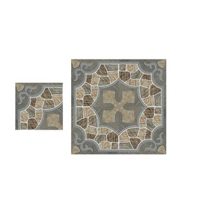 Carrelage de sol de jardin design en pierre de surface mate rustique carreau émaillé rustique en céramique antidérapant 400x400mm - Product Image 3