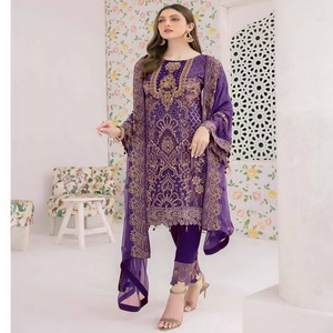 Costumes indiens et pakistanais Salwar Kameez pour femmes, vêtements d'hiver et de fête - Product Image 1