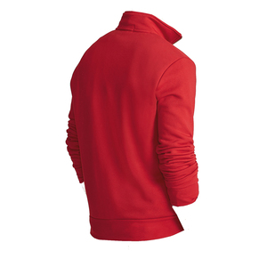 Hiver Nouvelle Mode Vente en Gros Hommes Sweat à Capuche Demi Fermeture Éclair Sweat-shirt à Capuche Polaire 100% Coton Hiver Teint Uni Service OEM Plus Size Solid Échantillon Gratuit - Product Image 2