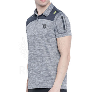 T-shirt personnalisé pour homme 2021, 200g, manches courtes, tricot uni en polyester/coton, avec impression de logo personnalisé - Product Image 3