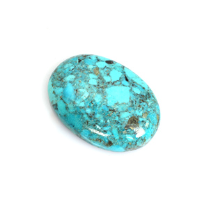 Cabochon ovale turquoises américaines, pierre précieuse naturelle de bijoux, 49x35mm, 141.10 carats, offre spéciale - Product Image 2