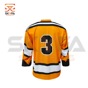 Camiseta de Hockey sobre hielo sublimada para hombre, 100% poliéster, a la moda, venta al por mayor - Product Image 2