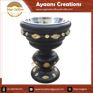 2024 Dernière Arrivée Bakhoor Brûleur En Métal Design Élégant Arabe Brûleur D'encens à Vendre pour Approvisionnement En Vrac (AC 9631) PAR AYAANS - Product Image 6