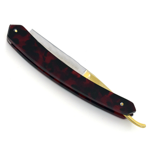 Nouveau design Rasoir droit en acier Damas avec manche en bois pour barbiers - Product Image 6