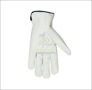 Guantes de Conducción de Cuero Vacuno de Alta Calidad, Color Blanco Pak 806 DG, Personalizables en Color y Talla, Protección Completa para los Dedos, Cómodos y Antideslizantes - Product Image 3