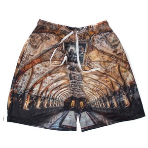 Short en coton décontracté pour hommes Short d'été respirant à taille élastique avec cordon de serrage Short de course à séchage rapide Gym Fitness - Product Image 1