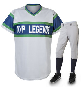 Uniformes de béisbol personalizados duraderos, camisetas y pantalones de equipo con tela que absorbe la humedad para todas las estaciones - Product Image 1
