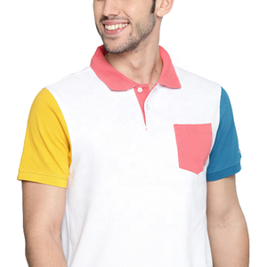 Nouvelle Arrivée Polo Homme Color Block Manches Courtes Coton Oxford Décontracté avec Poche Fournisseur en Gros de Polos pour Garçons - Product Image 2