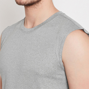 Casual blank slim fitness high quality solid color 100%cotton summer wear wholesale <b>men</b> <b>shirt</b> tank top man sleeveless <b>shirts</b> - Product Image 5