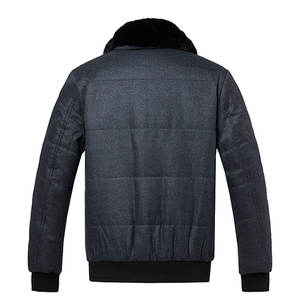 Manteau homme duvet mince matelassé Bomber Polyester hiver veste rembourrée prix de gros vestes de haute qualité sur mesure - Product Image 2