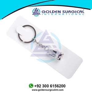 <b>Custom</b> Teeth Keychain Dentist Decoration <b>Key</b> Chains Stainless Steel Tooth Model Shape Dental Clinic Gift Wholesale - Product Image 6