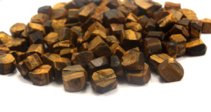 ตาเสือธรรมชาติดิบ25ชิ้นขนาด10-12มม. อัญมณีหลวมหยาบดิบสำหรับทำเครื่องประดับ - Product Image 3