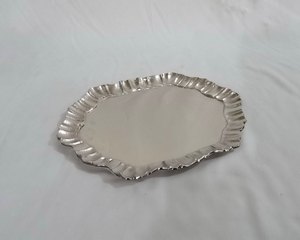 Bandeja de Estilo Moderno y Elegante, Chapada en Níquel y Aluminio, Diseño de Pájaro, para Servir Frutas, Decorativa, de Lujo, Estilo Único - Product Image 6