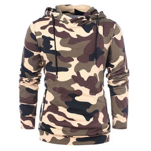 Sudaderas con capucha para hombre, diseño de camuflaje personalizado de alta calidad, 100% algodón, a la venta - Product Image 3