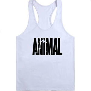 Rugod — débardeur de Fitness en coton imprimé pour hommes, couleur unie, haut de gamme, été 2021 - Product Image 5